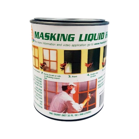 Associated Paint Associated Paint Clear Water-Based Acrylic Masking Liquid H2O 1 qt 80-400-4